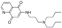 6-[[3-(Dibutylamino)propyl]amino]-5,8-quinolinedione Struktur