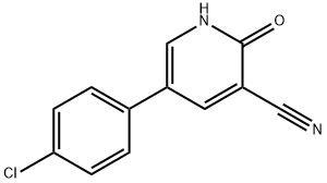 5-(4-CHLOROPHENYL)-2-OXO-1,2-DIHYDRO-3-PYRIDINECARBONITRILE Struktur