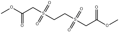 methyl 2-[2-(methoxycarbonylmethylsulfonyl)ethylsulfonyl]acetate Struktur