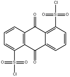 9,10-Dihydro-9,10-dioxo-1,5-anthracenedisulfonyl chloride Struktur