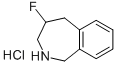 4-FLUORO-2,3,4,5-TETRAHYDRO-1H-2-BENZAZEPINE HCL Struktur