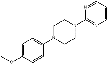 2-[4-(p-Methoxyphenyl)-1-piperazinyl]pyrimidine Struktur