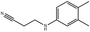 3-[(3,4-DIMETHYLPHENYL)AMINO]PROPANENITRILE Struktur