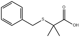 Propanoic acid, 2-Methyl-2-[(phenylMethyl)thio]- Struktur