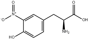 (2S)-2-amino-3-(4-hydroxy-3-nitro-phenyl)propanoic acid Struktur