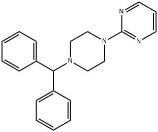 2-(4-Diphenylmethyl-1-piperazinyl)pyrimidine Struktur