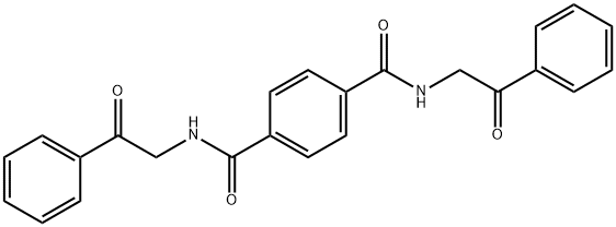 N,N'-Bis(2-oxo-2-phenylethyl)-1,4-benzenedicarboxamide Struktur