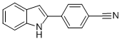 BENZONITRILE, 4-(1H-INDOL-2-YL)- Struktur