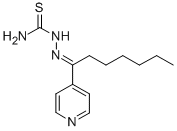 1-(4-Pyridyl)-1-heptanone thiosemicarbazone Struktur