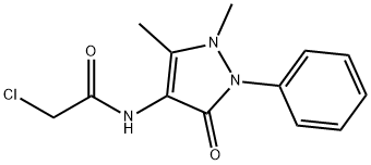 2-CHLORO-N-(1,5-DIMETHYL-3-OXO-2-PHENYL-2,3-DIHYDRO-1H-PYRAZOL-4-YL)ACETAMIDE Struktur