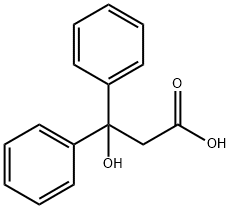 3-Hydroxy-3,3-diphenylpropionic acid Struktur