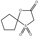 1-Oxa-4-thiaspiro[4.4]nonan-2-one,4,4-dioxide(9CI) Struktur