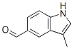 1H-Indole-5-carboxaldehyde, 3-methyl- (9CI) Struktur