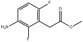 (3-AMINO-2,6-DIFLUORO-PHENYL)-ACETIC ACID METHYL ESTER Struktur