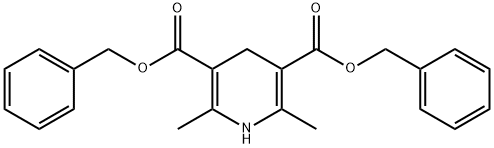 bis(benzyl) 1,4-dihydro-2,6-dimethylpyridine-3,5-dicarboxylate Struktur