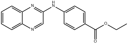 4-(2-QUINOXALINYLAMINO)BENZOIC ACID ETHYL ESTER Struktur