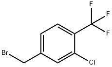 3-CHLORO-4-(TRIFLUOROMETHYL)BENZYL BROMIDE Struktur