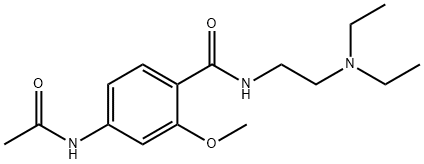 4-(acetylamino)-N-[2-(diethylamino)ethyl]-2-methoxybenzamide Struktur