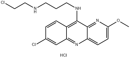 N-(2-Chloroethyl)-N'-(7-chloro-2-methoxybenzo[b]-1,5-naphthyridin-10-yl)-1,3-propanediamine Struktur