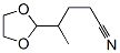 1,3-Dioxolane-2-butanenitrile,  -gamma--methyl- Struktur