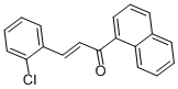 3-(2-Chlorophenyl)-1-(1-naphthyl)prop-2-en-1-one Struktur