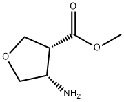 3-Furancarboxylicacid,4-aminotetrahydro-,methylester,(3R,4S)-(9CI) Struktur