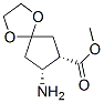 1,4-Dioxaspiro[4.4]nonane-7-carboxylicacid,8-amino-,methylester,(7S,8R)-(9CI) Struktur