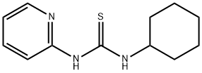 N-cyclohexyl-N'-(2-pyridinyl)thiourea Struktur