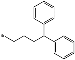 Benzene, 1,1'-(4-bromobutylidene)bis- Struktur