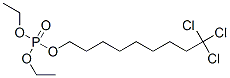 Phosphoric acid diethyl 9,9,9-trichlorononyl ester Struktur