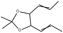 2,2-Dimethyl-4,5-di(1-propenyl)-1,3-dioxolane Struktur