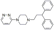 3-[4-(3,3-Diphenylpropyl)-1-piperazinyl]pyridazine Struktur