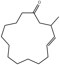 3-methylcyclopentadec-4-en-1-one Struktur