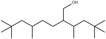 2-(4,4-dimethylpentan-2-yl)-5,7,7-trimethyl-octan-1-ol Struktur