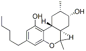 (6aR)-6aβ,7,8,9,10,10aα-Hexahydro-6,6,9β-trimethyl-3-pentyl-6H-dibenzo[b,d]pyran-1,8β-diol Struktur