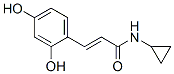 2-Propenamide, N-cyclopropyl-3-(2,4-dihydroxyphenyl)- (9CI) Struktur