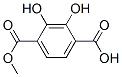 1,4-Benzenedicarboxylic acid, 2,3-dihydroxy-, monomethyl ester (9CI) Struktur