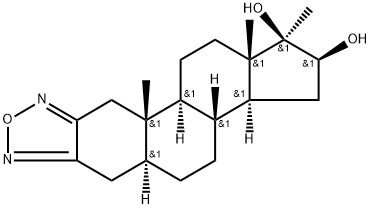 16β-Hydroxyfurazabol Struktur