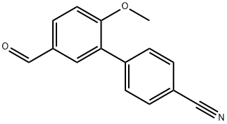 4'-Cyano-6-methoxy-1,1'-biphenyl-3-carboxaldehyde Struktur