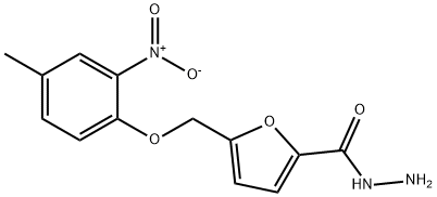 5-[(4-METHYL-2-NITROPHENOXY)METHYL]-2-FUROHYDRAZIDE Struktur