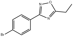 3-(4-BROMOPHENYL)-5-ETHYL-1,2,4-OXADIAZOLE Struktur