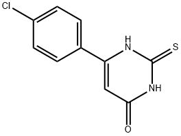 6-(4-chlorophenyl)-2,3-dihydro-2-thioxo-4(1H)-Pyrimidinone Struktur