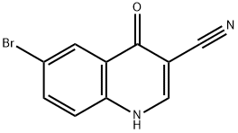 6-Bromo-4-hydroxyquinoline-3- carbonitrile Struktur