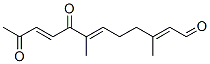 (2E,6E,9E)-3,7-Dimethyl-8,11-dioxo-2,6,9-dodecatrienal Struktur