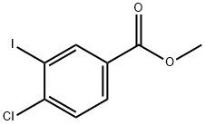 Methyl 4-Chloro-3-Iodobenzoate Struktur