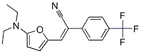 Benzeneacetonitrile,  -alpha--[[5-(diethylamino)-2-furanyl]methylene]-4-(trifluoromethyl)- Struktur