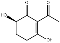 2-Cyclohexen-1-one, 2-acetyl-3,6-dihydroxy-, (6R)- (9CI) Struktur