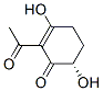 2-Cyclohexen-1-one, 2-acetyl-3,6-dihydroxy-, (6S)- (9CI) Struktur