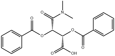 (-)-O,O'-DIBENZOYL-L-TARTARIC ACID MONO(DIMETHYLAMIDE) Struktur