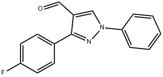 3-(4-FLUORO-PHENYL)-1-PHENYL-1H-PYRAZOLE-4-CARBALDEHYDE Struktur